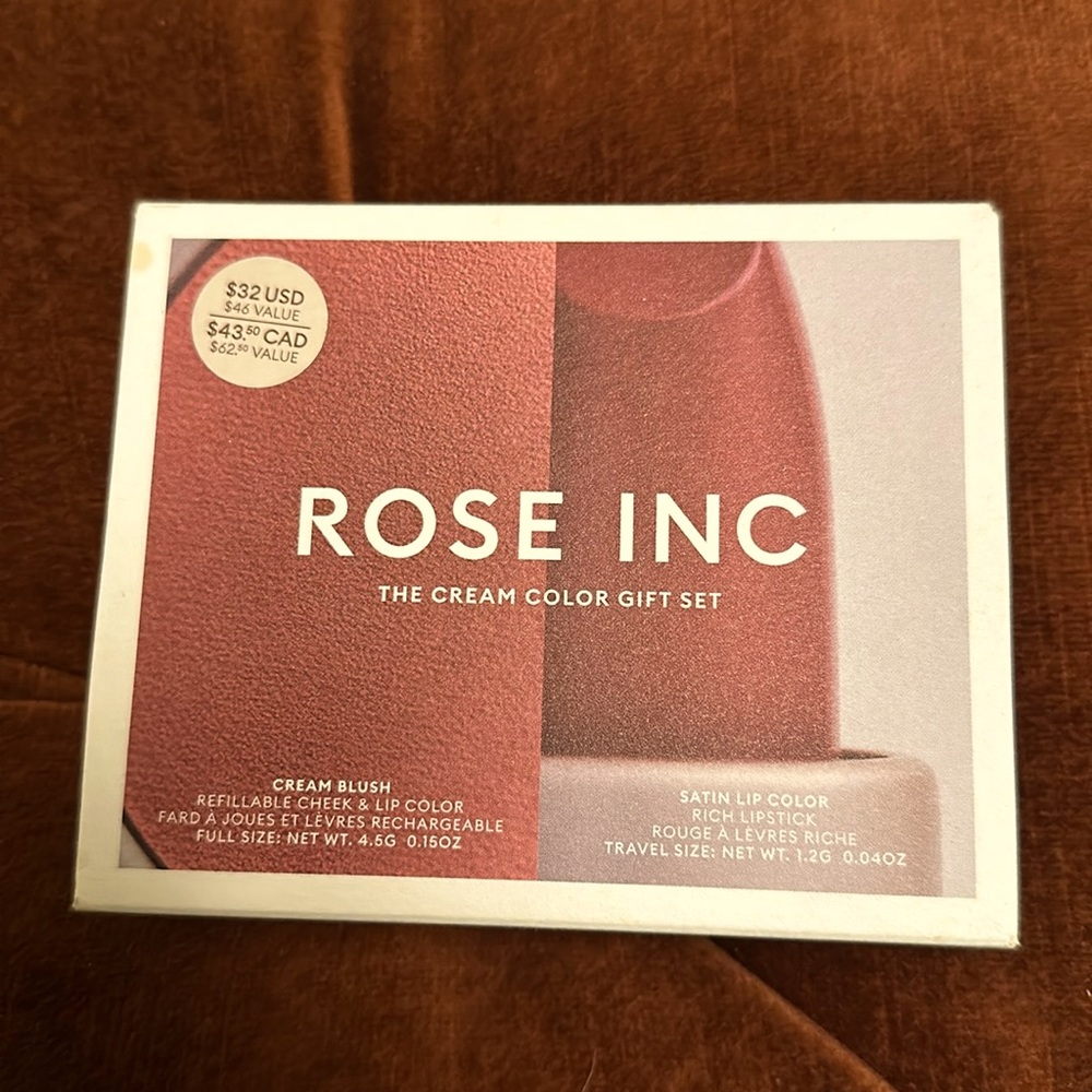 Rose Inc. The Cream Color Gift Set, Brand New